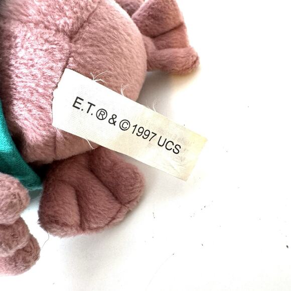 Vintage ET Extra Terrestrial 1997 Anu Plastic Head Plush Stuffed Toy 5" - Picture 5 of 5